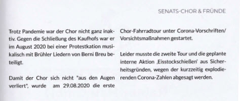 Senat Chor Eintrag Fidele Festheft 2021 s2