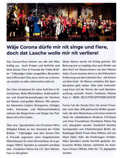 Senat Chor Eintrag Fidele Festheft 20231